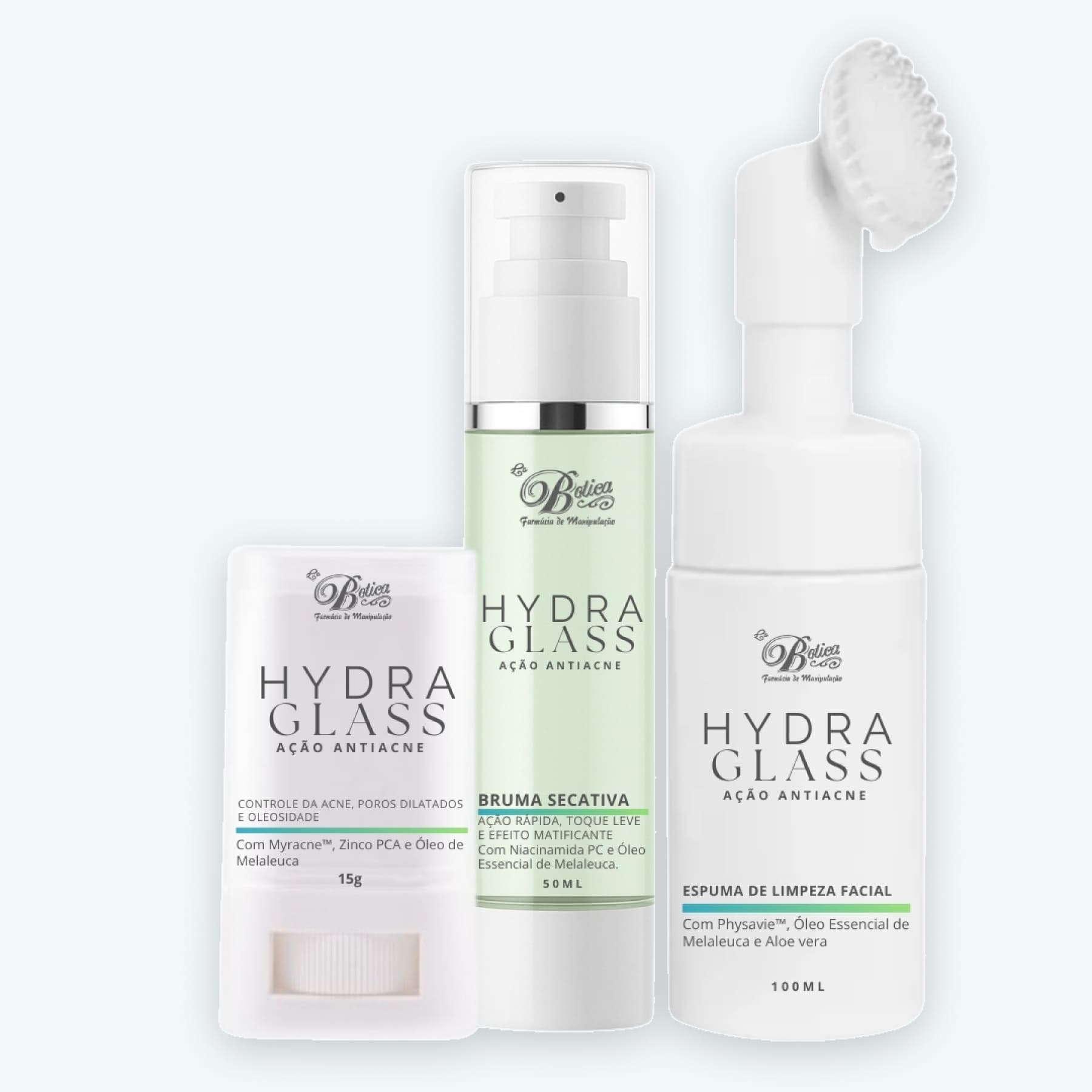Combo Antiacne Hydra Glass – Tratamento Completo